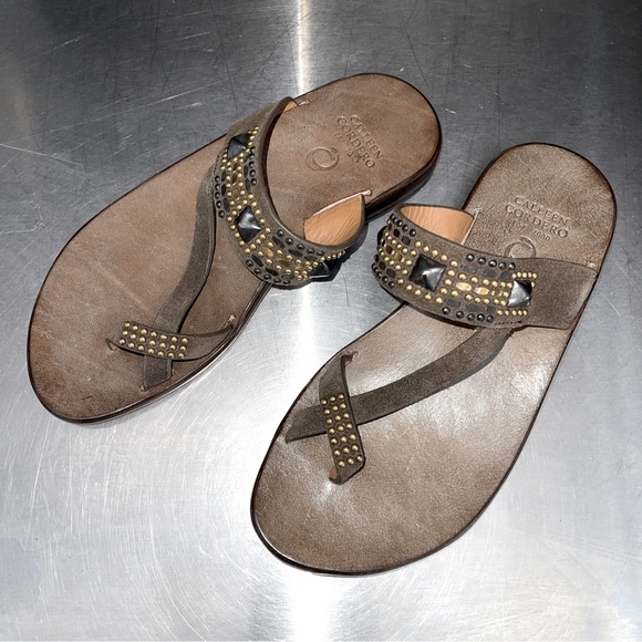 Calleen Cordero “Viva” studded leather sandals. New in original box - Picture 8 of 14